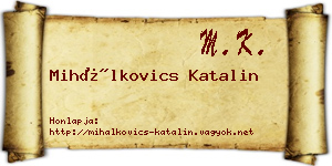 Mihálkovics Katalin névjegykártya