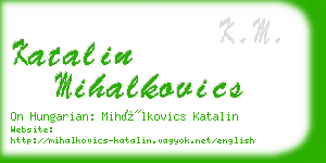 katalin mihalkovics business card